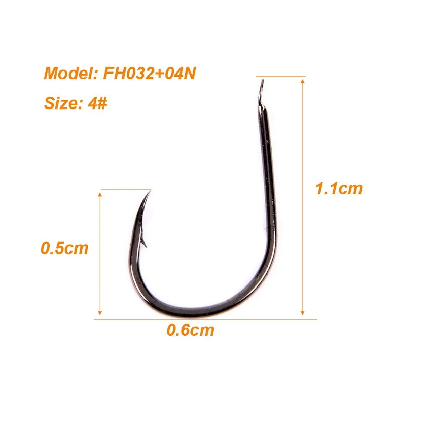 

1000Pcs/Pack 4# Iseama single Jig Fishing Hooks Black High Carbon Steel Fishhook