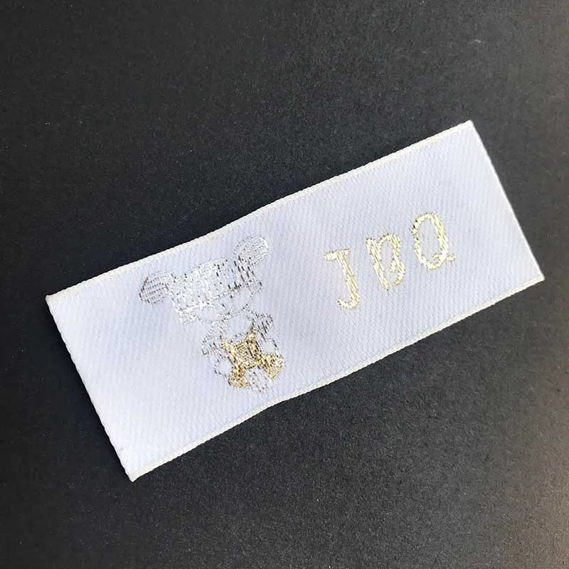 

customized garment brand labels wholesale brand satin woven labels dress