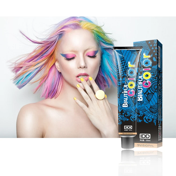 Private label color yellow hair 57 color products hair dye cream