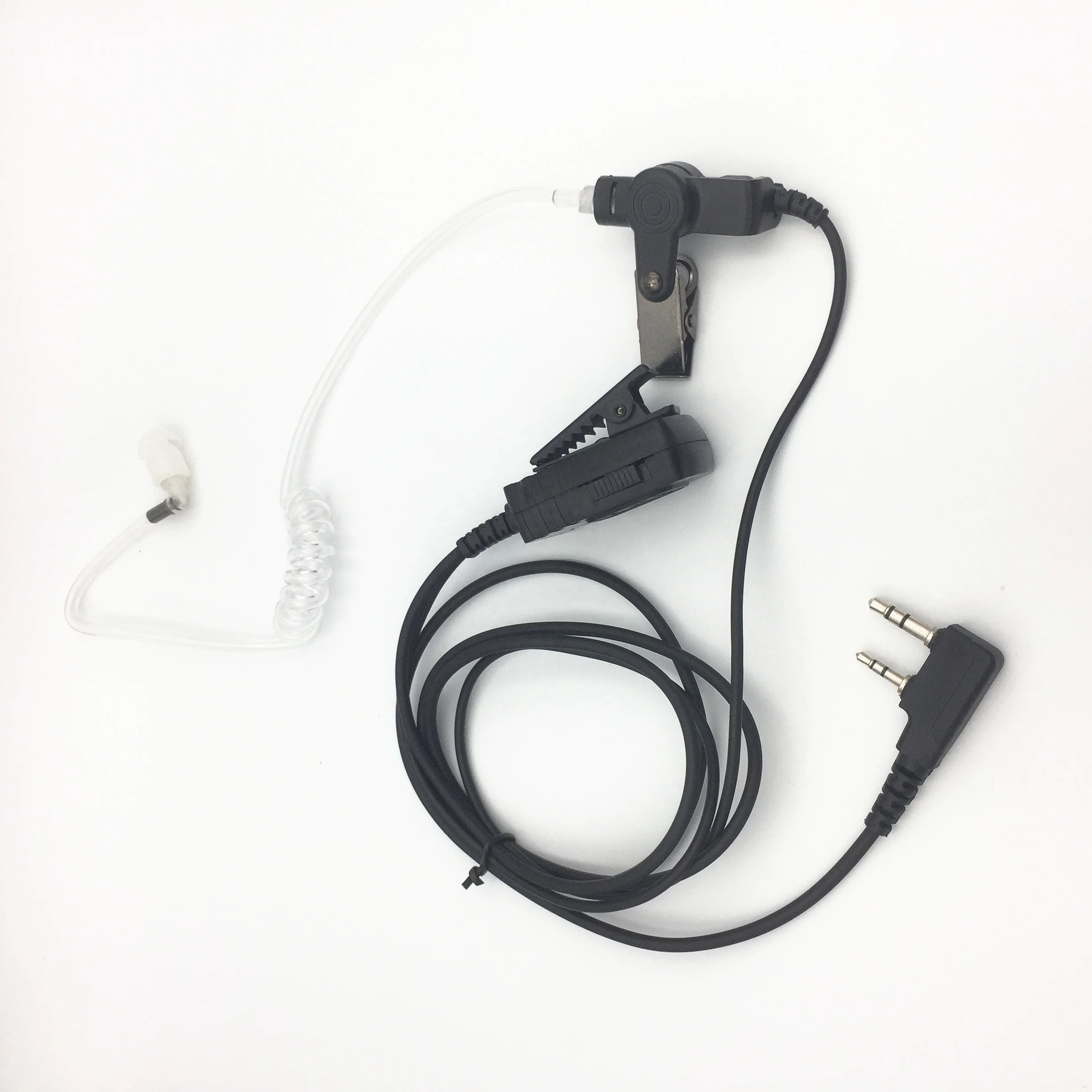 

Risenke 2 Wire Walkie Talkie Two Way Radio Surveillance Kit Earplug Headset With Ptt For Kenwood Acoustic Tube Earpiece