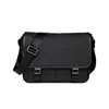 High quality PU leather mens black leather laptop bag