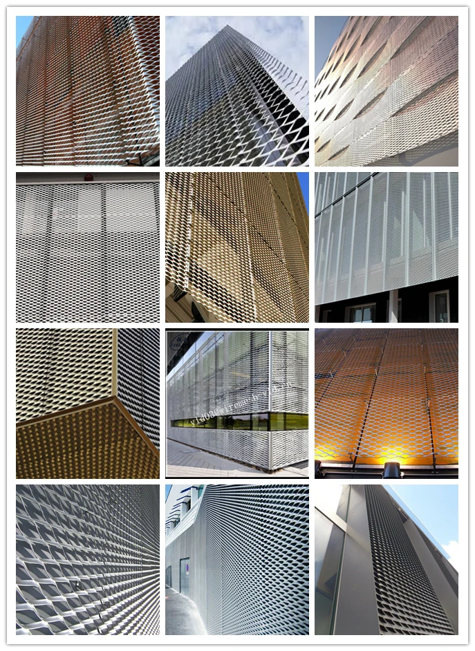 Best price decorative perforated screen laser cut metal facade curtain wall cladding