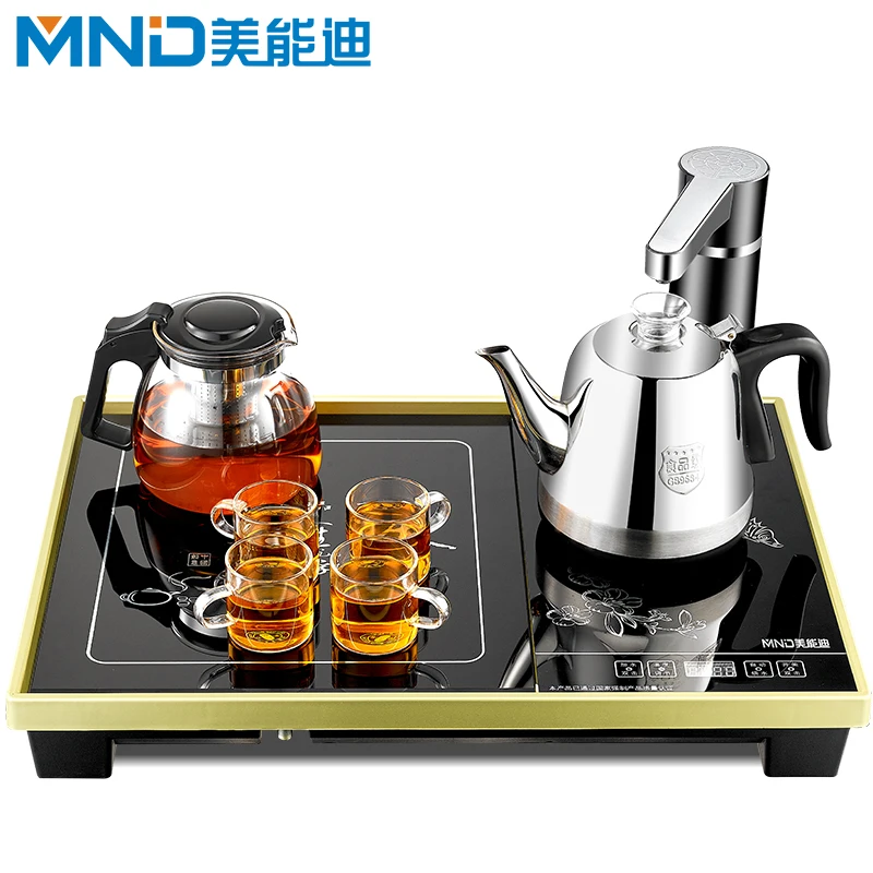 electric tea kettle set with tray