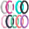 Stackable Silicone Wedding Rings Braided
