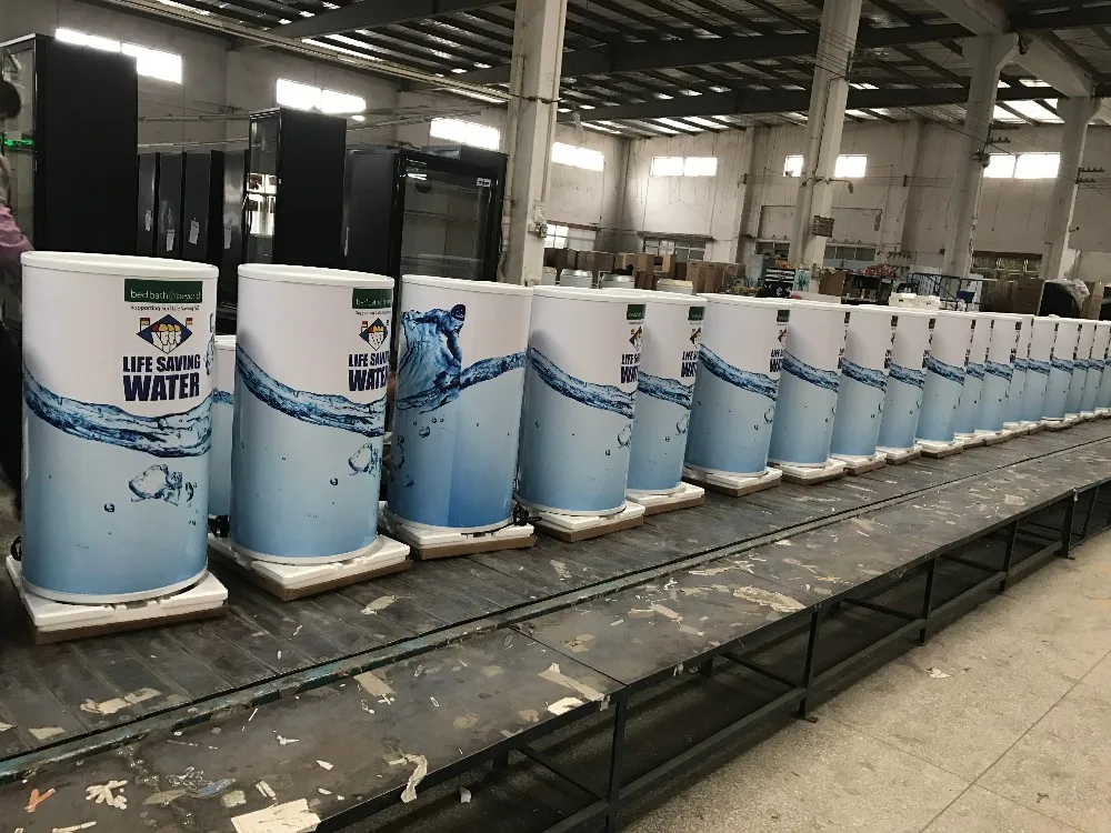 Cico 65l Bbq Round Barrel Beverage Cooler With Glass Lid Buy Beverage