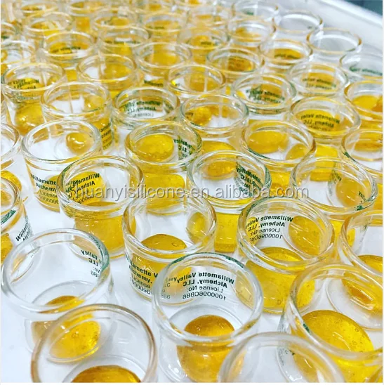 
custom small 6ML transparent tempered glass container unbreakable jar bho wax oil concentrate glass jar for wax bho cosm 