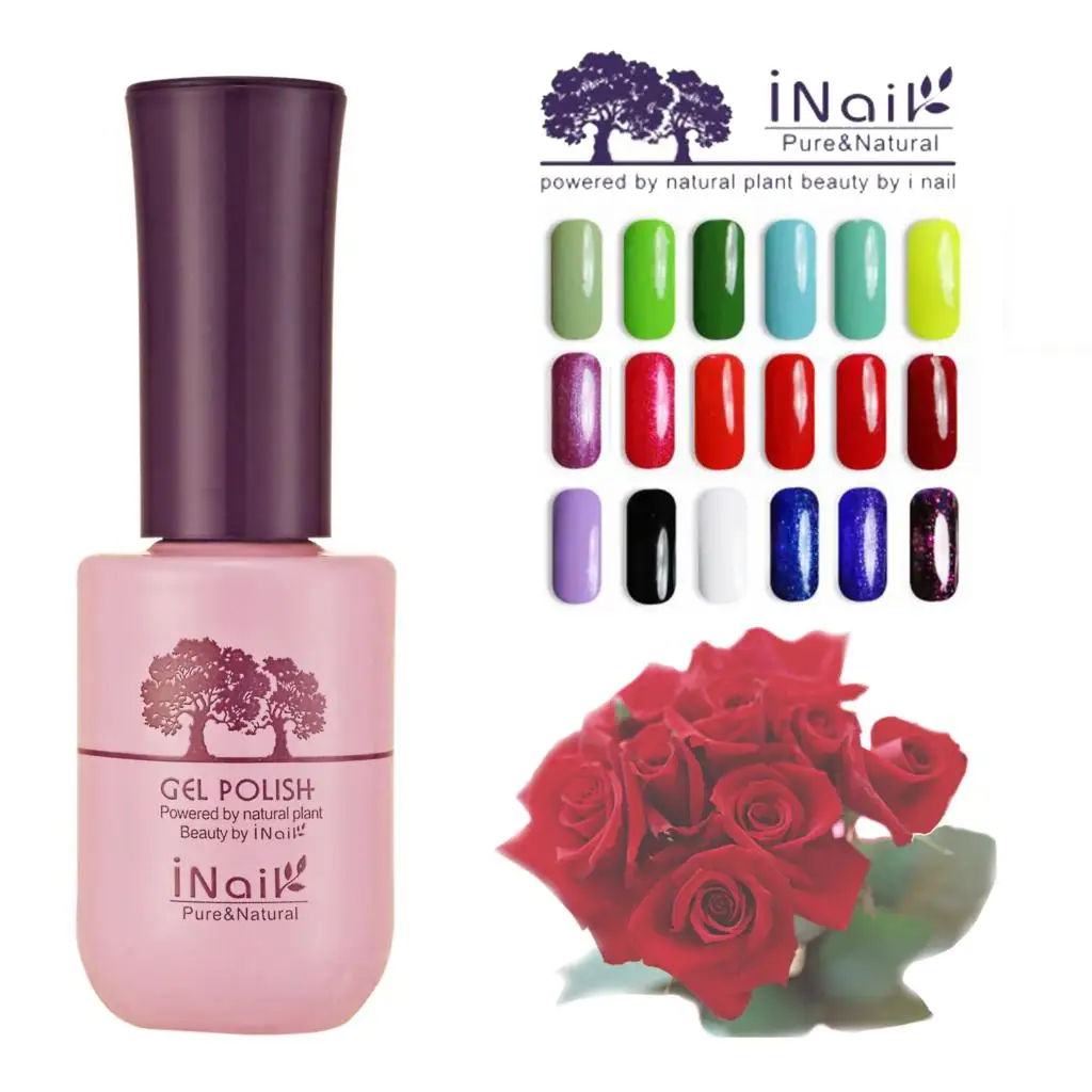 free shipping 6pcs UV LED lamp Inail Rose Aroma soak off Nail Gel 15ml 78 pure