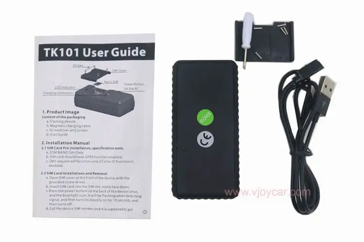 Magnetic TK101 Mini car GPS Tracker Waterproof realtime tracking 3000mAh battery 
