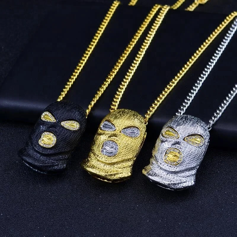 

NM1001 chunky big alloy hop actor's headgear necklace