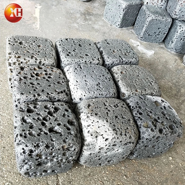 
Wholesale Gray Porous Yard Decoration Rock Lava Brick 