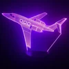 Jet Air Plane LED 7 Color Change 3D Night Light Baby Bedroom Table Touch USB Desk Lamp Kids Holiday Gift Home Deco