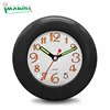 WC19001 black round wall clock of flower dial wall clock