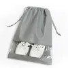 travel reusable nylon shoe bag drawstring