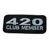Motorcycle Vest Patch 420 CLUB MEMBER