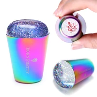 

BORN PRETTY Colorful Holographic Transparent Nail Stamper for UV Gel Stamping Polish Nail Art Stamper