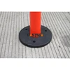 Plastic warning bollard rubber base warning post road safety warning post