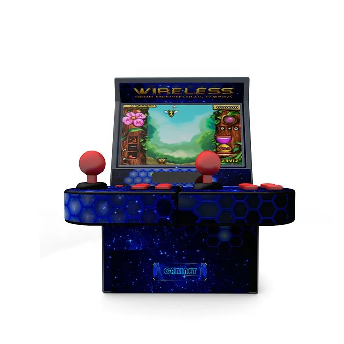 

ODM OEM Christmas gift 16 bit pocket bartop mini arcade game cabinet, Black(customized)