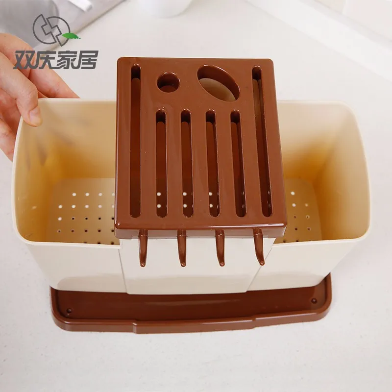 plastic spoon and fork holder knife rack