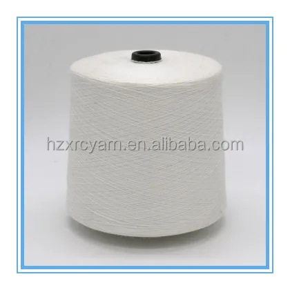 
AA grade ppt nylon viscose 100% core spun raw white yarn 28s 
