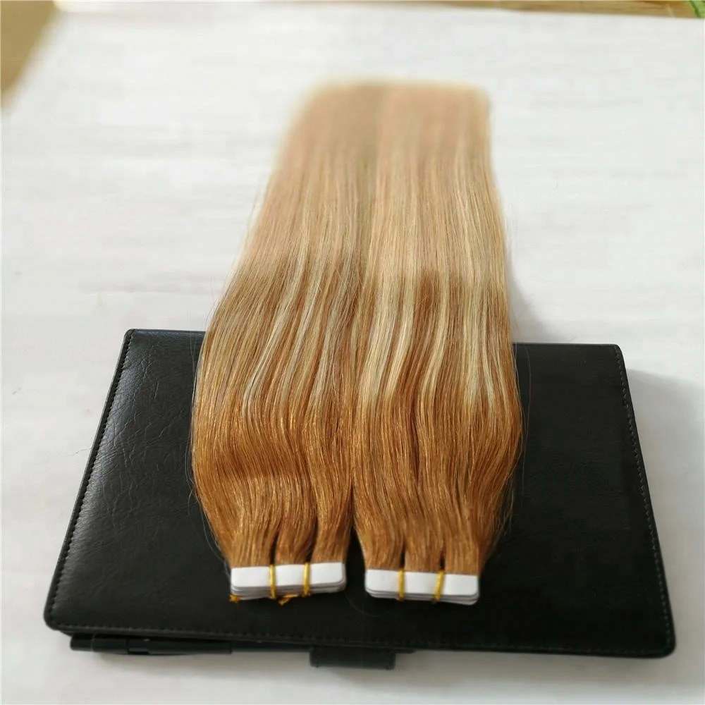 

Virgin Indian Pu Human Tape Hair Weaving balayage hair extensions, N/a