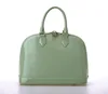 buy authentic luxury designer handbags wholesale water ripple genuine leather women lightning green shell tote bags