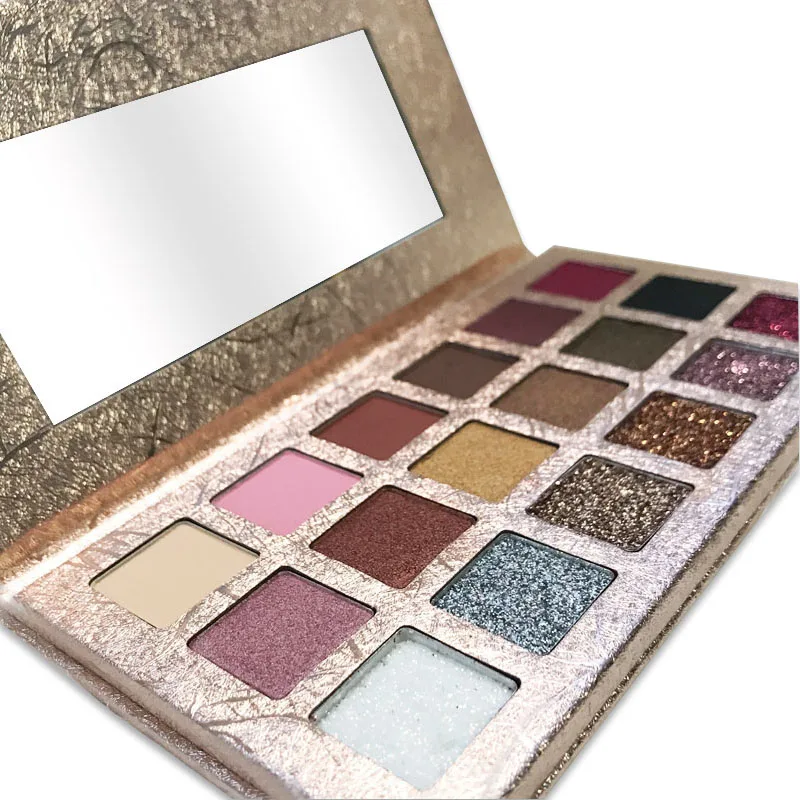 

Colorful cosmetics private label matte shimmer glitter makeup cosmetic eye shadow 18 color eye shadow palette makeup, N/a