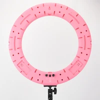 

18 inch LED Ring Light for Photography with black and pink color LED lamp