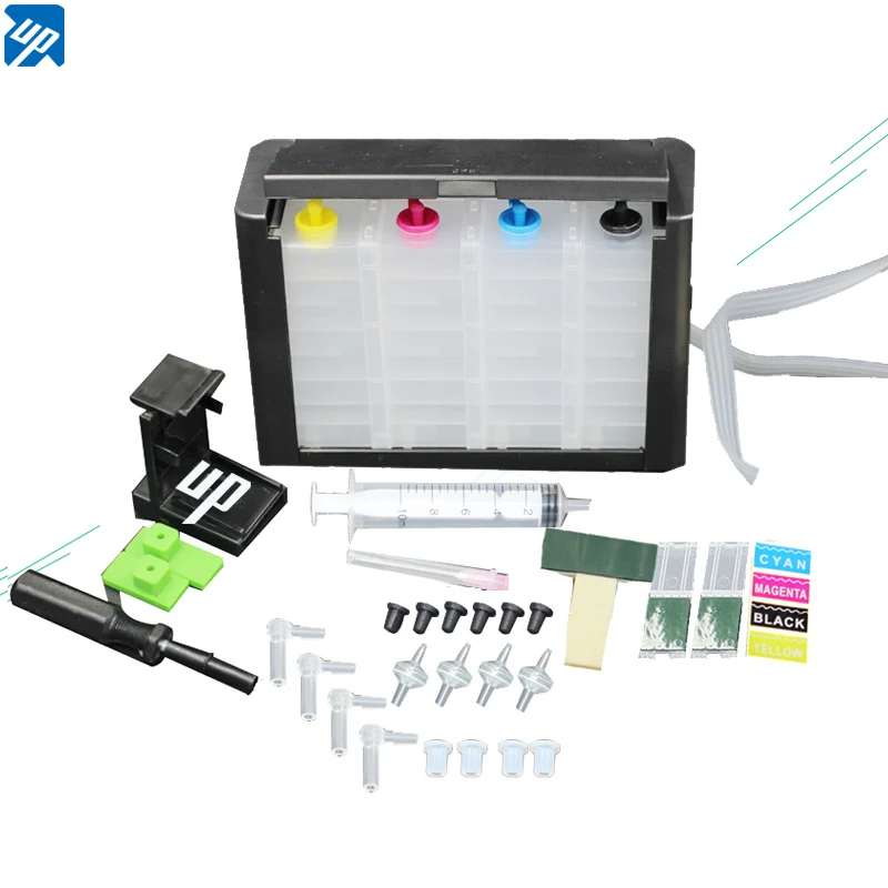 

Luxury 4 Color CISS kit with accessories ink tank for for HP 132 136 Officejet 6213 5443 D4163 2573 C3183 D5163 1513 Printer In