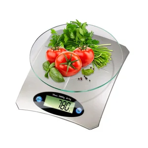 TS-EK05(TS-5000N) High Accuracy Portable Nutrition Tempered Glass LCD Durable Digital Kitchen food Scales