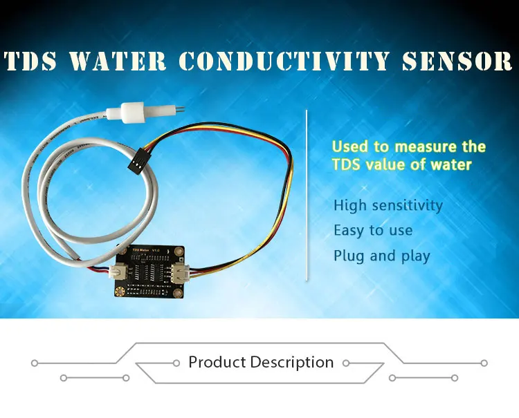 Analog probe waterproof Total Dissolved Solids Water quality detection ...