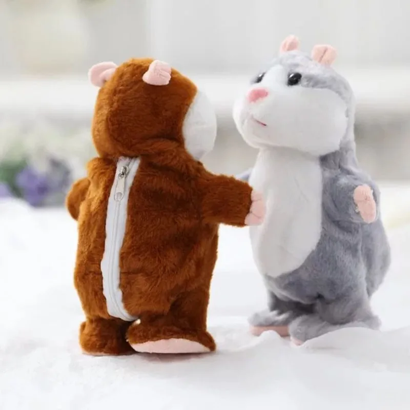 repeating talking plush hamster