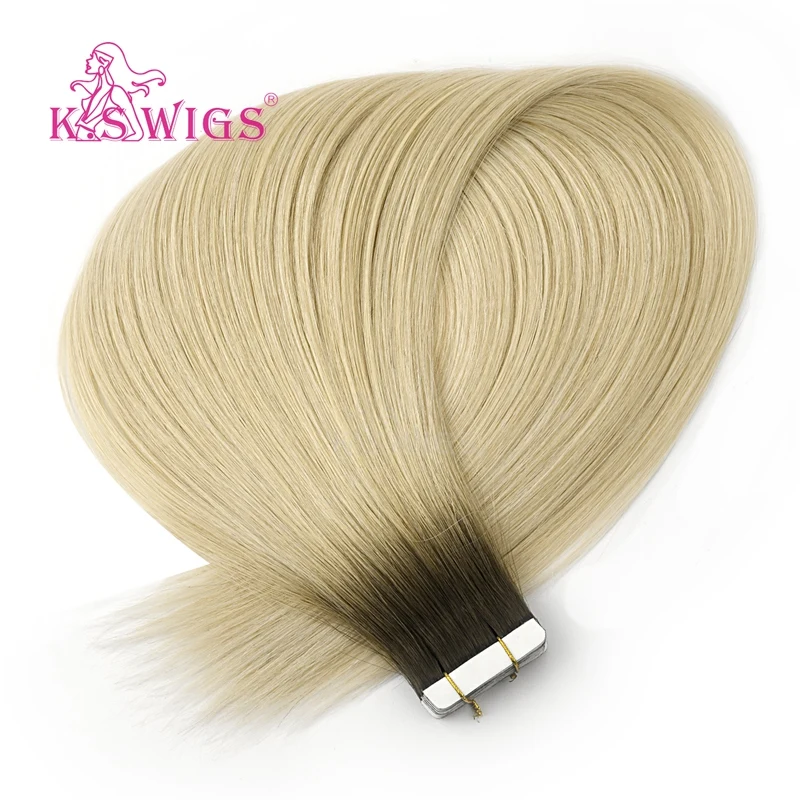 

K.S WIGS Cur Hair Extens Tape In 20 Inch Hair Tape 3m Double Drawn Tape Hair Extens 100% Natur, N/a