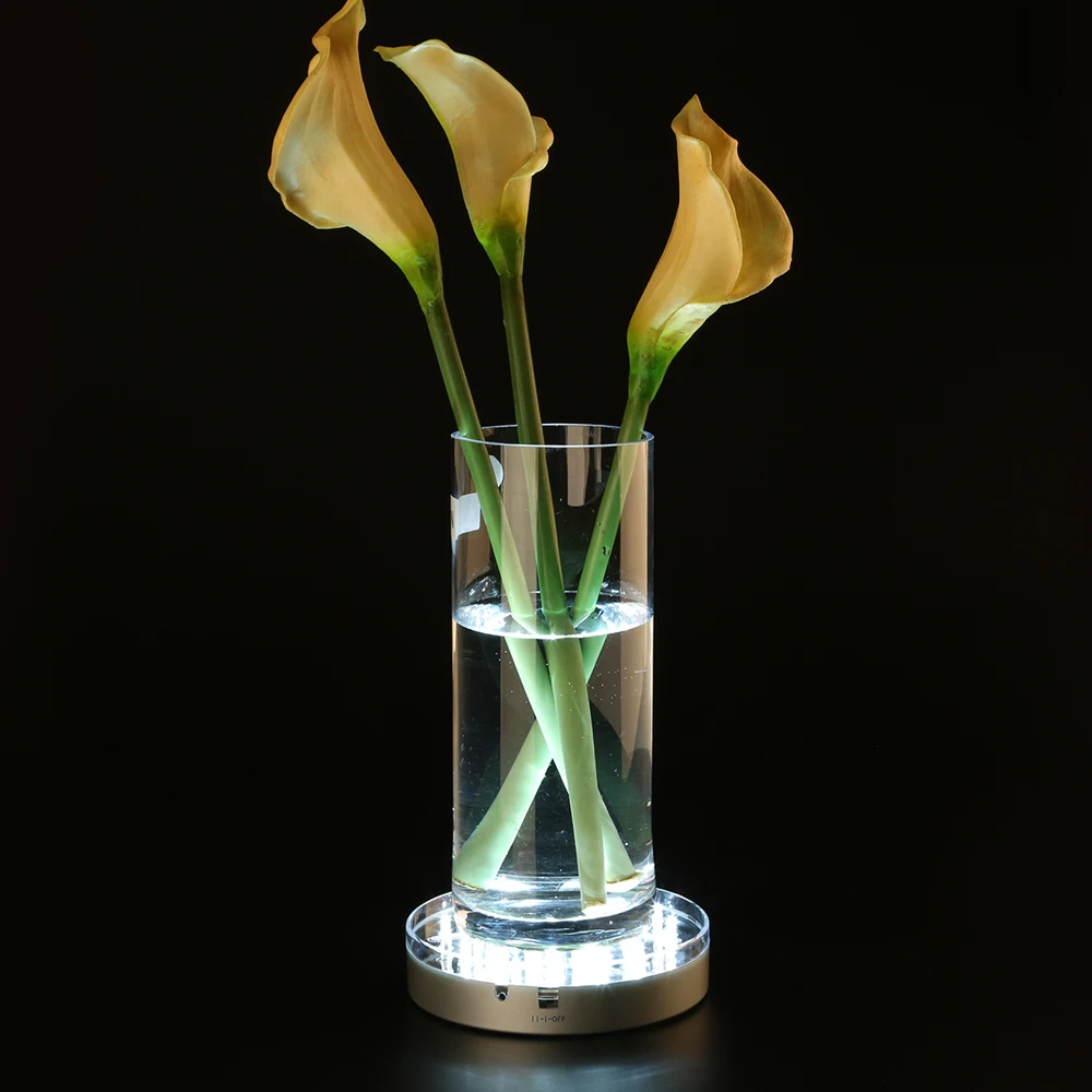Best Quality Super Bright 6inch 31led Uplight Under Vase Led Light Centerpiece Vase Lighting