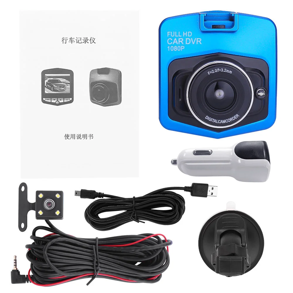 

2.4" HD 1080P Dual Lens Rearview Car DVR Camera Video Recorder Dash Cam G-Sensor