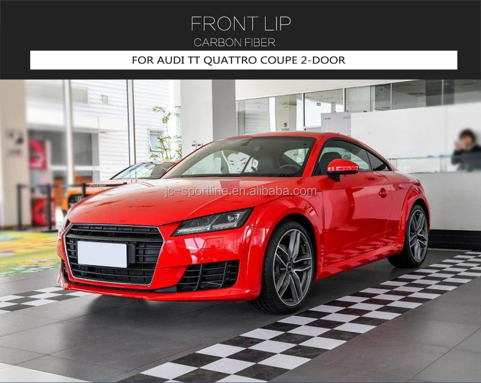 Tt Carbon Fiber Front Bumper Lip For Audi Tt Quattro Coupe 2-door 