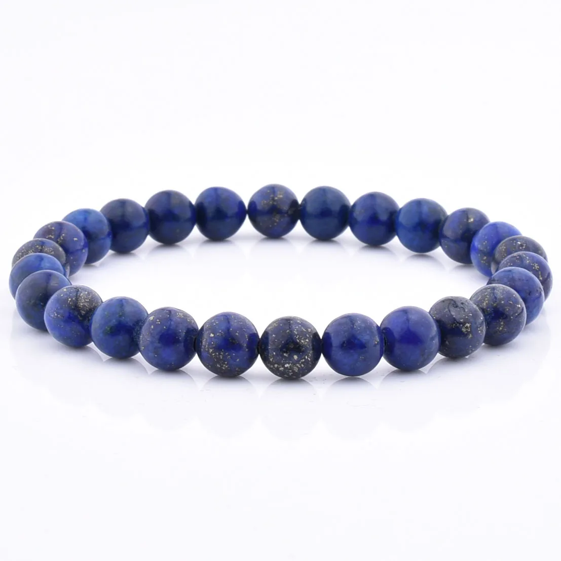2018 Fashion New Design Lapis Lazuli Stone Elastic Adjustable Bead Bracelet For Men