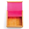 large wooden box sliding lid with Silk Screen printing