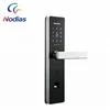 Modern Silver gold LCD Display Fingerprint Lock, Home Smart Door Lock with Smart Card Password Access