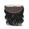 Wholesale cheap unprocessed virgin Brazilian body wave hair weave 13x4 ear to ear lace frontal with bundles