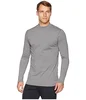custom brand factory clothes training sports wears heather color running crew t shirts tech long sleeve tee shirts