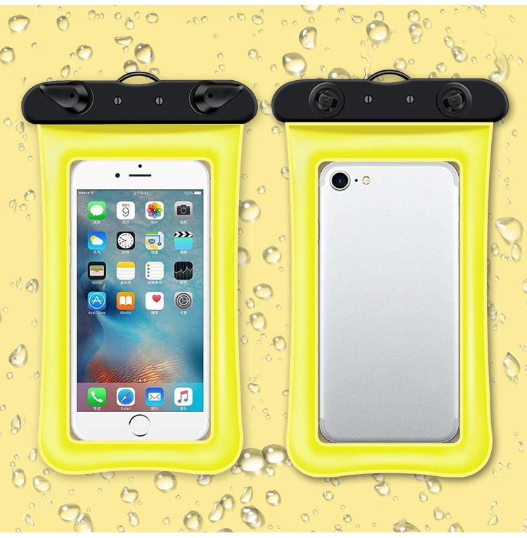 

Floating Waterproof Phone Bag Case for iphone Case Swimming Universal Mobile Phone Waterproof case for phone, White/black/rose/purple/blue/orange/yellow/green