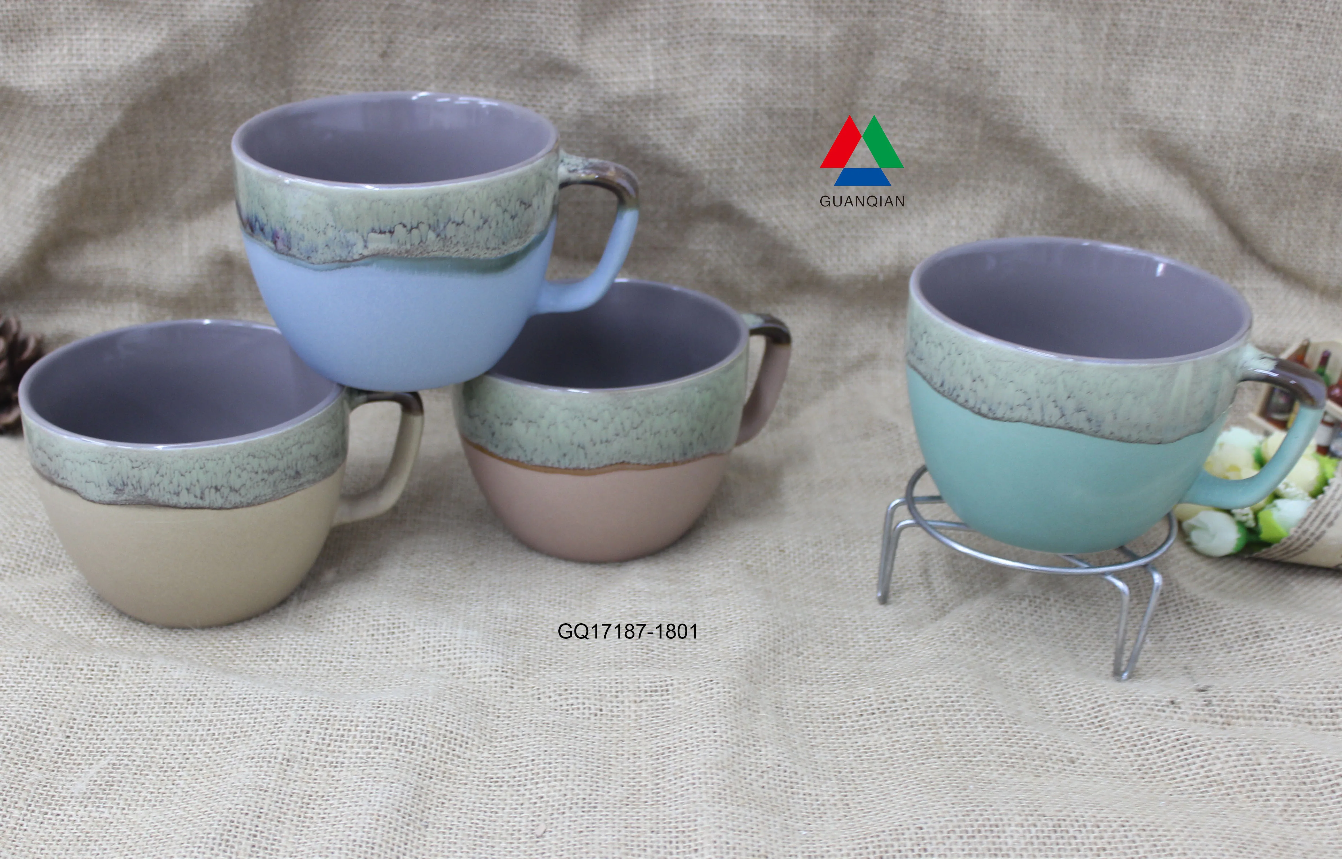 Reactive Glazed Ceramic Coffee Mug Hand Paint Mug For Wholesale Buy