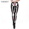 YSMARKET Hot Sale Halloween Costumes Horror Pumpkin Head 3D Print Leggings Slim For Women Party Wear Fitting Outer Pants E1018