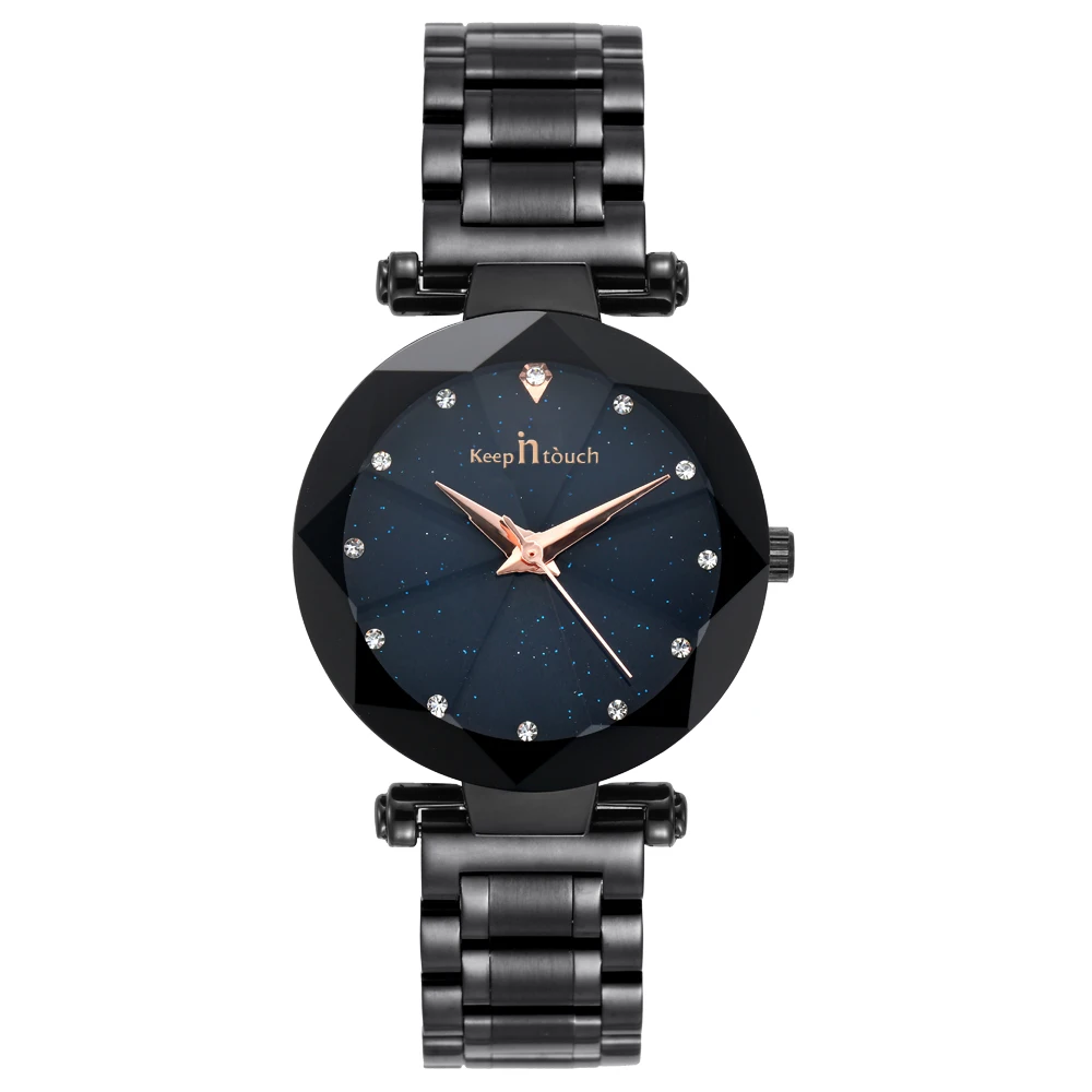 

Wholesale custom logo Women stylish waterproof Starry Sky Watch Quartz Stainless Steel OEM Minimalist Watch