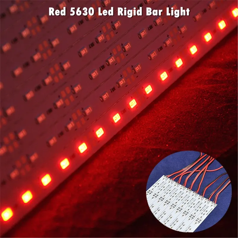 

Safety Low Voltage DC 12V Led Rigid Strip SMD 5630 LED Bar Lights With Free Shipping, Red