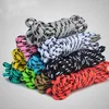 metal tip custom logo braided round shoelaces
