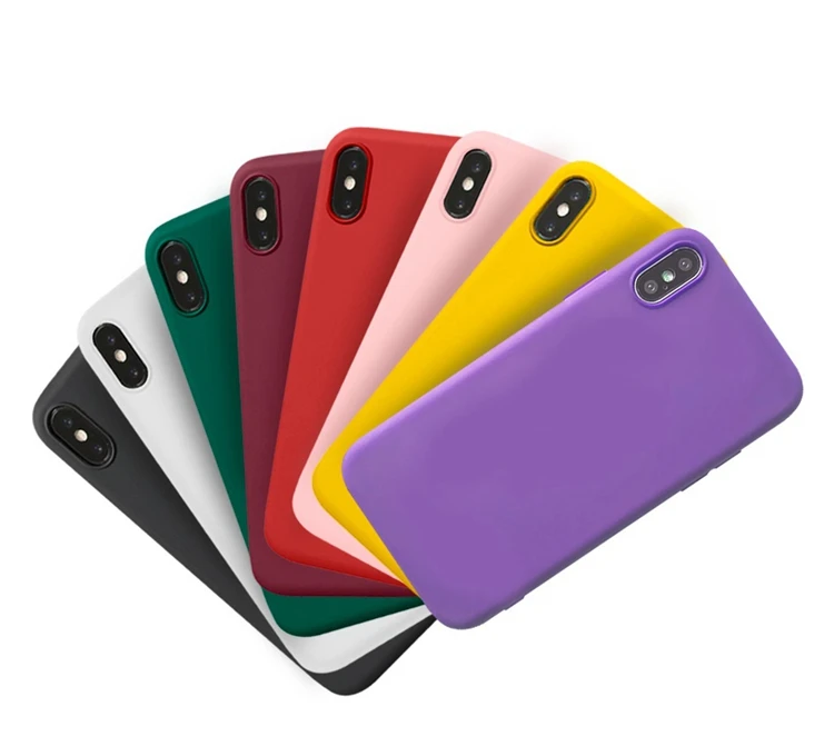 

Soft 2D 3D Tpu Blank Sublimation Mobile Phone Case Cover For Iphone X, Black, white, red, blue, green, purple, orange, pink,