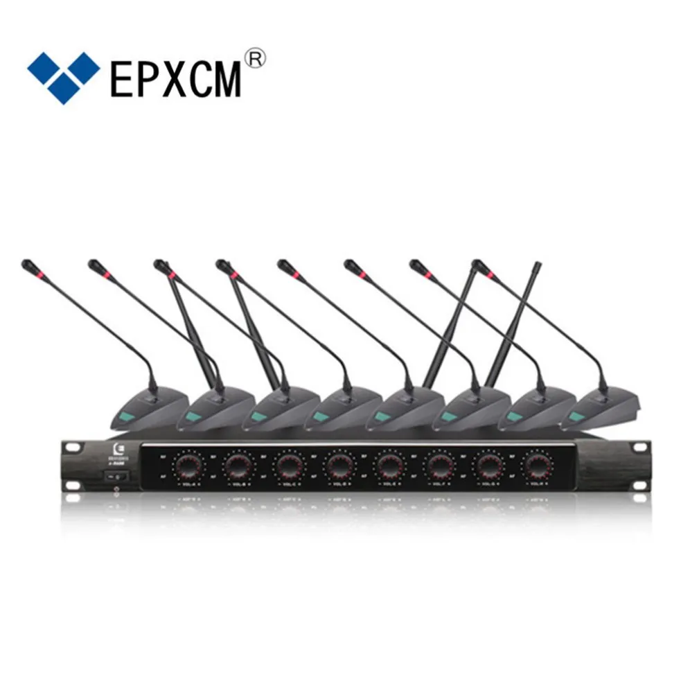 

EPXCM/X-8600 8 Channel Gooseneck fixed uhf wireless conference table microphone, Black
