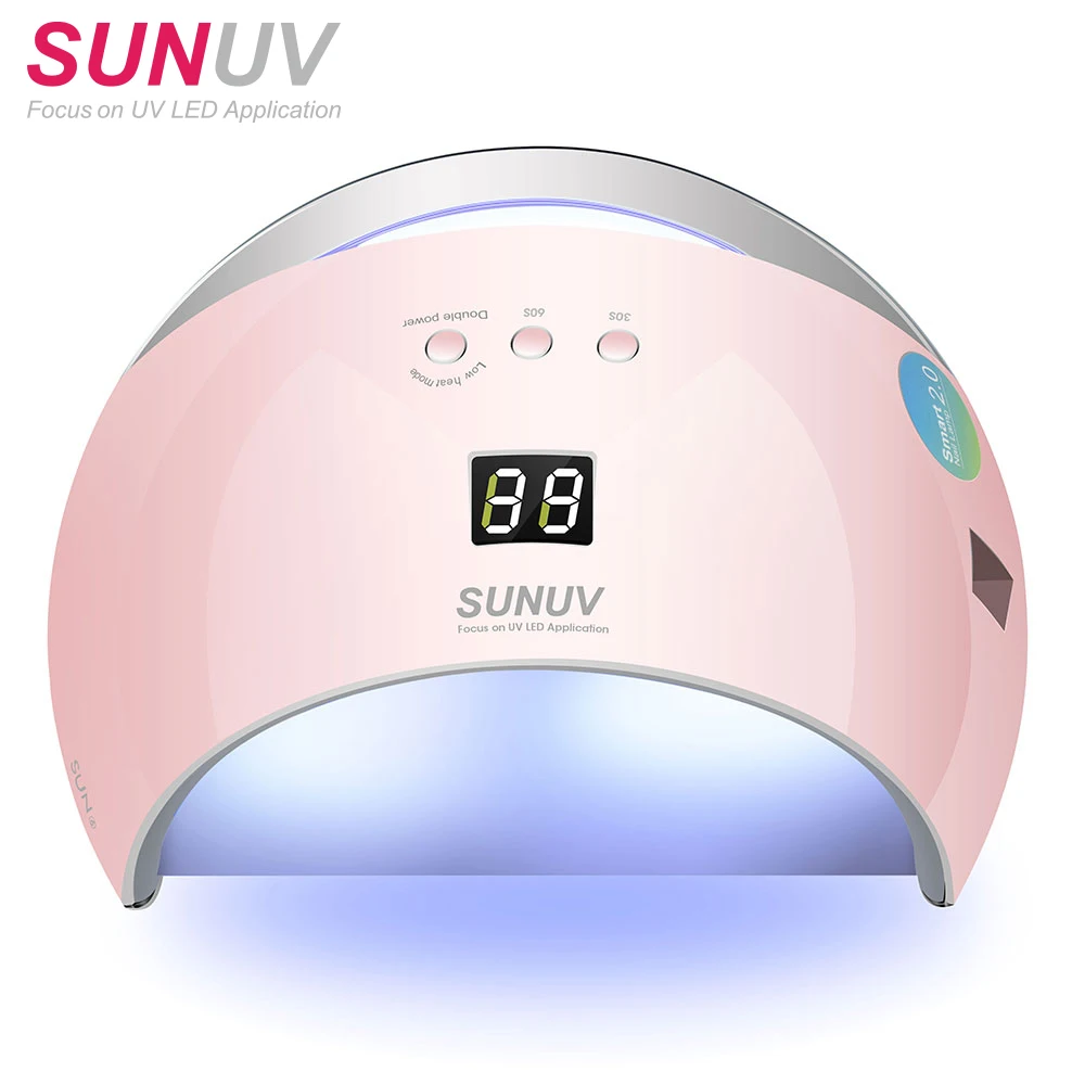 

2018 hot sale SUNUV SUN6 Smart LED UV Nail Lamp Dryer for Curing UV Gel Polish Nail Art tools, White;pink;red;black