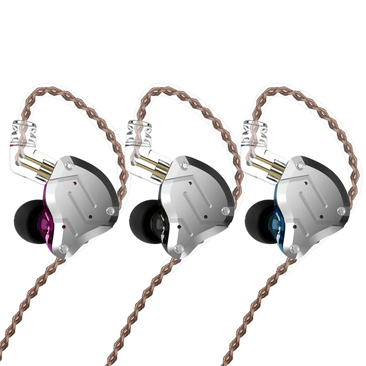 

KZ ZS10 Pro In-Ear Headphones HIFI Monitor Bass Metal Shells Sports Earphone Headphone Wired with 1BA 1DD Hybrid Technology